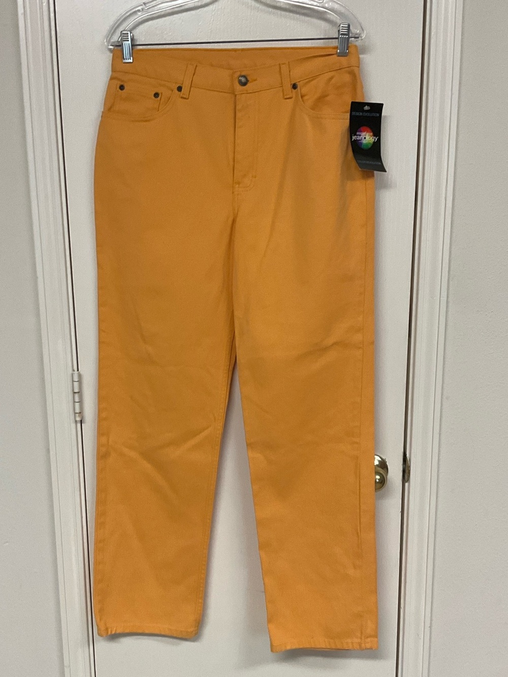 Newport News Jeanology Golden Ochre Straight Jeans